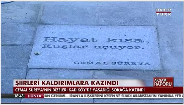 Habertürk-Cemal Süreya Şiirleri kaldırımlarda