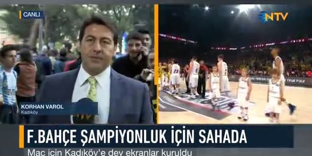 Ntv-Fener maçına dev ekran