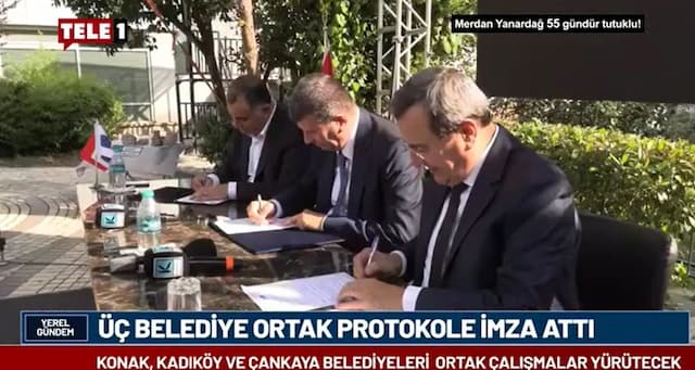 Tele 1 - Üç Belediye Ortak Protokole İmza Attı