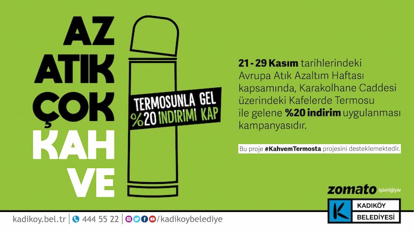 Kadıköy’de Belediye Ve Esnaf Atık Azaltmak İçin Kampanya Başlattı: “Az Atık, Çok Kahve”