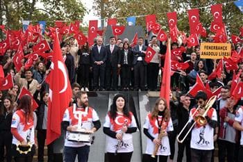 Kadıköy’de 29 Ekim Meşalesi Yakıldı