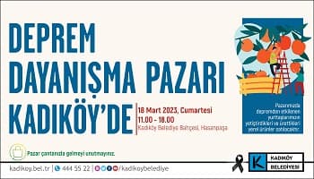 Kadıköy’de Depremzede Yerel Üreticilerle Dayanışma Pazarı Kuruluyor 