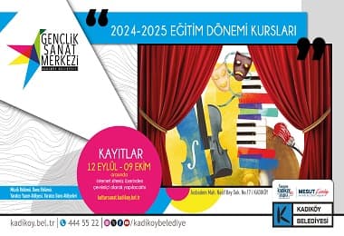 Gençlik Sanat Merkezi 2024-2025 Eğitim Dönemi Kurs Kayıtları Hk.