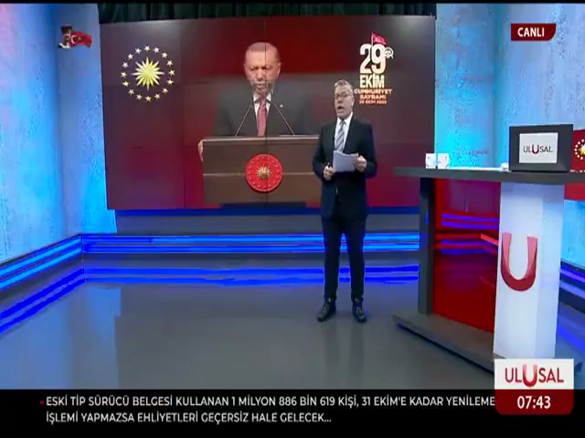 Ulusal Kanal CUMHURİYET 102 YAŞINDA