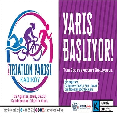 Kadıköy'de Sprint Triatlon İçin Geri Sayım Başladı